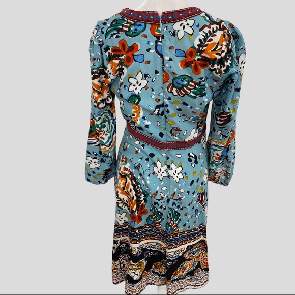 Anthropologie Akemi + Kin Multicolor Floral Crochet Beaded Dress - Picture 4 of 8